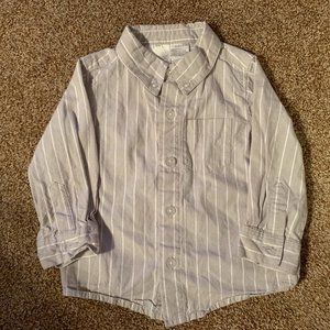 Miniwear button down grey shirt 18M